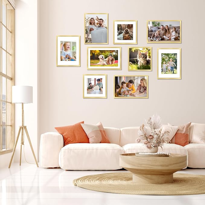 FIXSMITH 11x17 Picture Frame Gold Set of 2, Photo Frame - Image 7