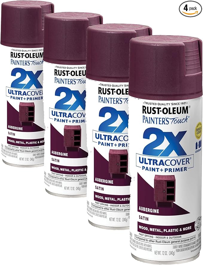 Rust-Oleum 257419 Painter's Touch 2X Ultra Cover Spray Paint, 12 oz, Satin by Rust-Oleum