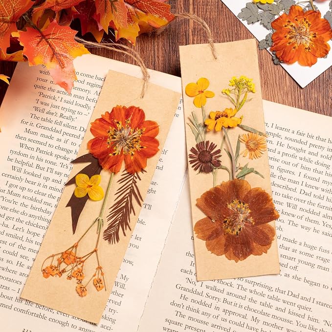 140 Pcs Fall Dried Pressed Flowers - Image 7