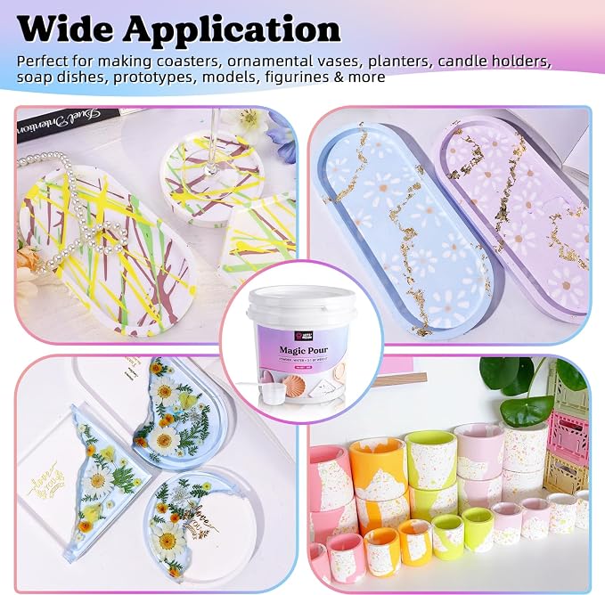 LET'S RESIN Resin Casting Powders 3000g, Fast Cured Casting Resin Kit - Image 4