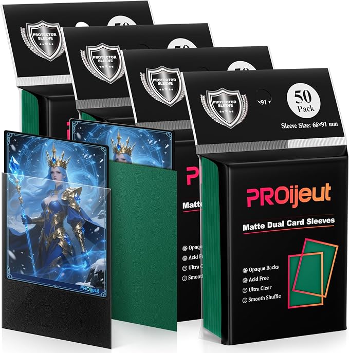 200 Pack Card Sleeves, Matte Dual Trading Card Sleeves - Image 8