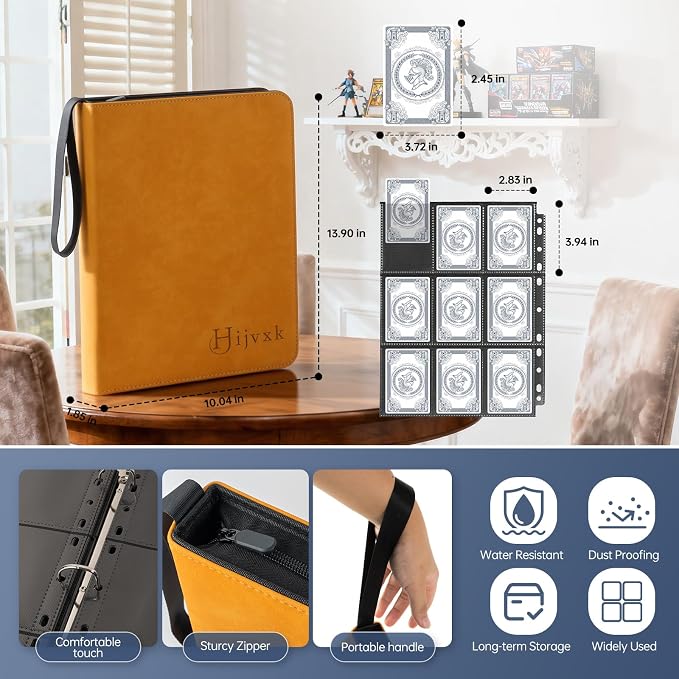 9 Pocket Card Binder, 720 Double Sided Pocket PU Card Binder, Matte Finish - Image 2