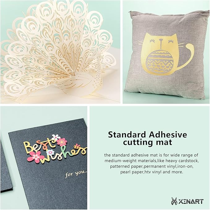 2pcs Standard Cutting Mats for Cricut Maker 3, Explore 3, Air 2, 12x12 inch - Image 3