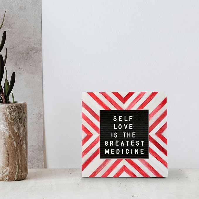 Picture Photo Frame Chevron Herringbone Art Inspired Vintage Table-Top/Wall - Image 3