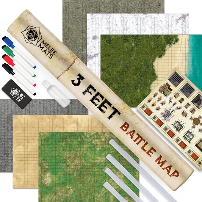 Melee Mats DND Map Starter Set for Dungeons and Dragons by MeleeMats