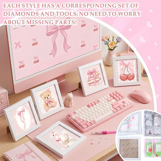 Trandraft 13 Pcs Coquette Interchangeable Diamond Art Kits - Image 2