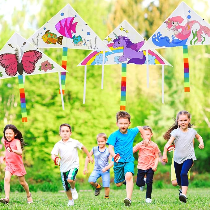 Libima 60 Pack Large Kites for Kids and Adults Bulk 39.4 Inch DIY Making Kit - Image 7