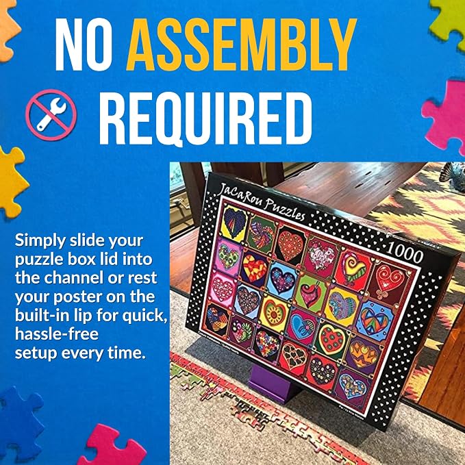 All-in-One Jigsaw Puzzle Box Stand and Puzzle Poster Holder Accessory - Image 3