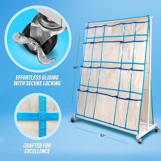 Craft Rolling Cart with Wheels - Image 3