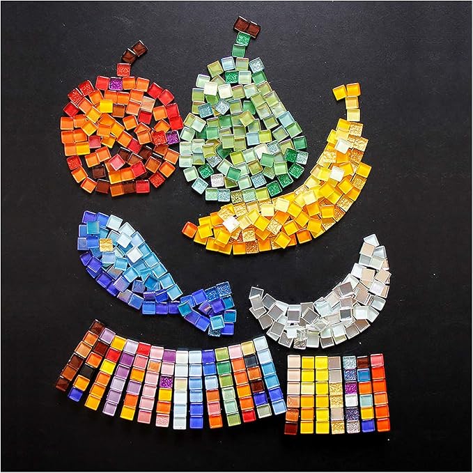 Mosaic Tiles Squares Deep Purple Crystal Mosaic Glass Tile - Image 7
