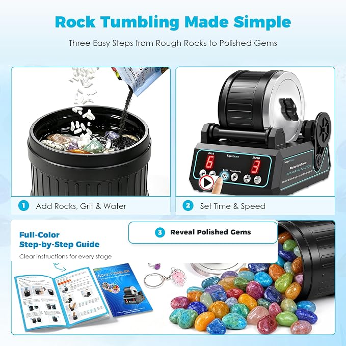 KomeStone K1 Pro Brushless Rock Tumbler Kit - Image 8