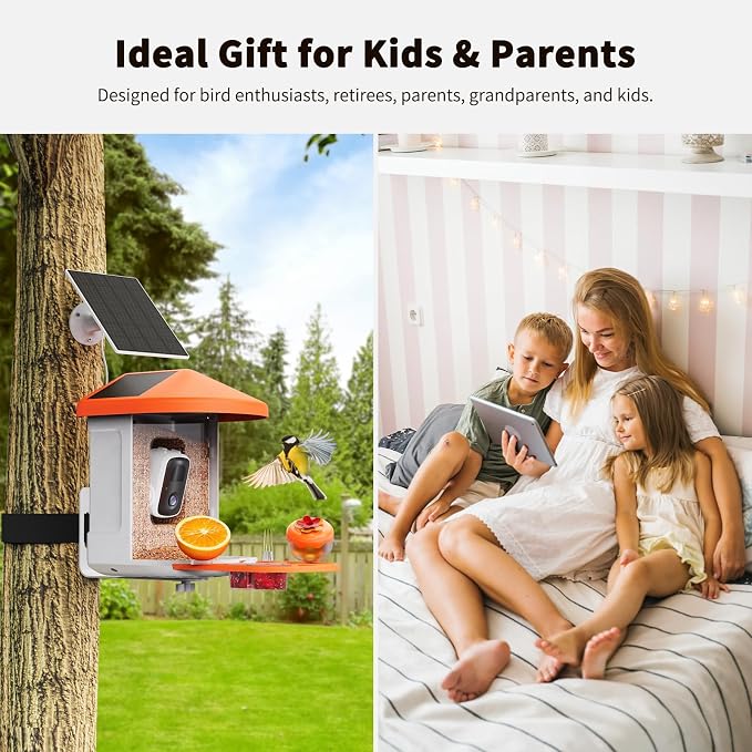 HARYMOR Bird Feeder with Camera | AI Identify Birds Species, Solar Powered - Image 5