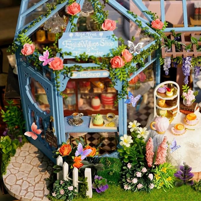 60Pcs Mini Resin Butterflies, Miniature Dollhouse Accessories Tiny Butterflies - Image 4