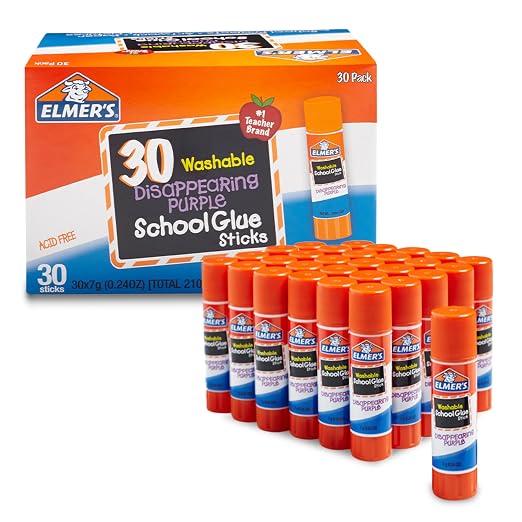 Elmer's Disappearing Purple School Glue Sticks, 7 Grams, Back to School by Unknown