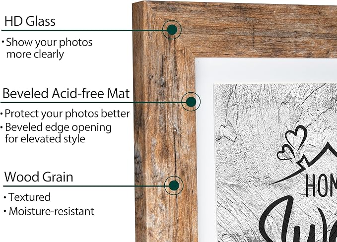 Califortree Rustic Brown 5x7 Picture Frame - Image 2