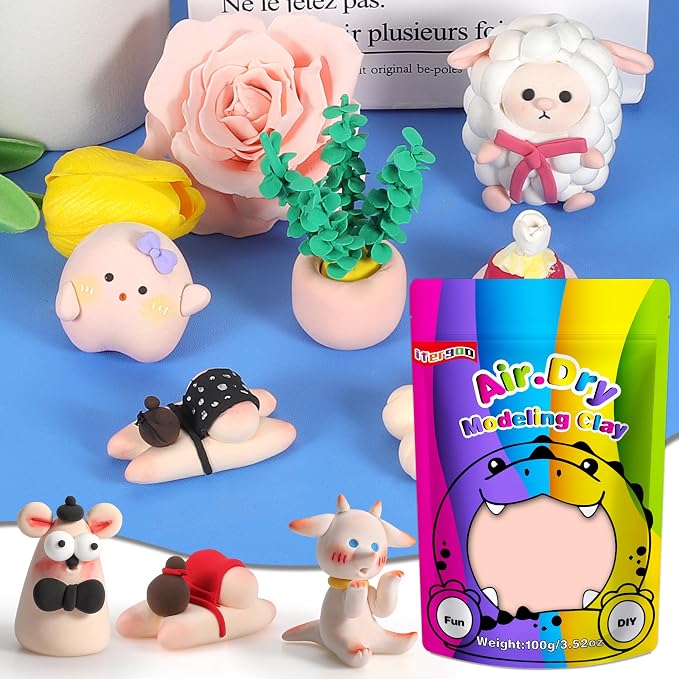 ifergoo Skin Air Dry Clay, DIY Creative Modeling Clay - Image 6