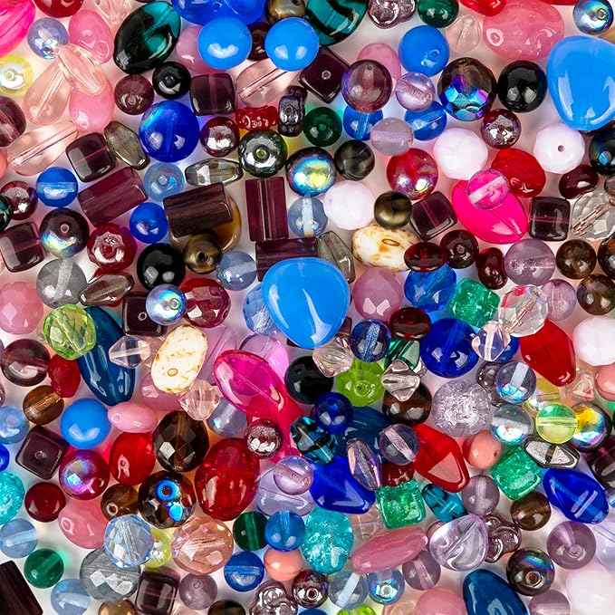 One Pound Assorted Glass Beads for Jewelry Making, DIY Lamp Work, Arts and - Image 7