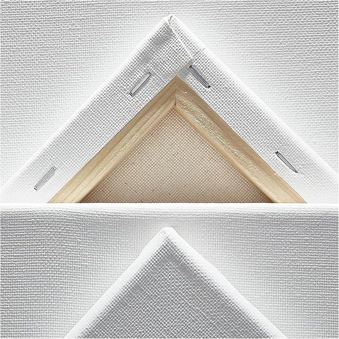 KINGART 804-8 White Stretched Canvas, 100% Cotton, Gesso Primed, - Image 5
