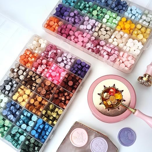 Wax Seal Kit, 48 Colors 1248 Pcs Sealing Beads, - Image 5
