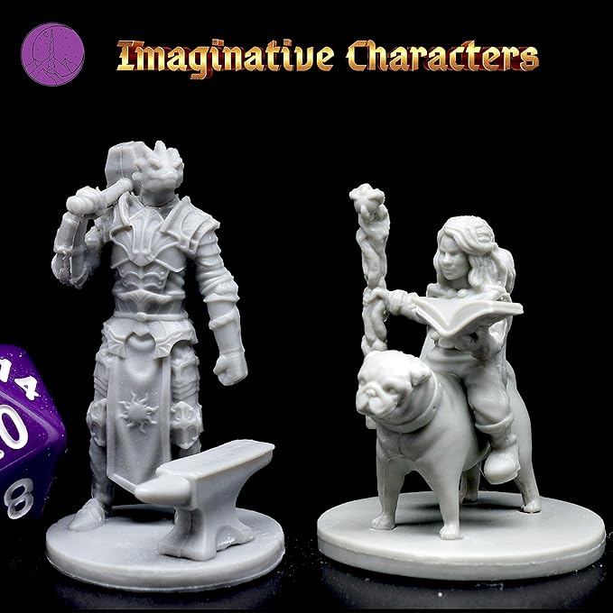 Wildspire Hero, Player-Character, NPC DND Miniatures, 28mm32mm Unpainted D&D - Image 5