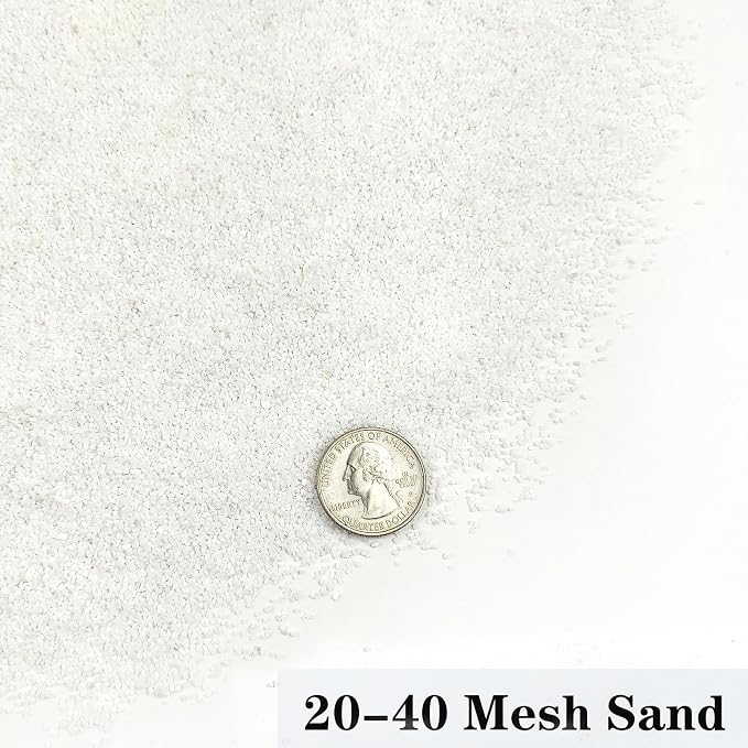 YISZM Aquarium Sand, 10lbs White Fish Tank Sand, Aquarium Gravel Substrate - Image 2