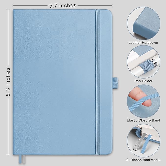 RETTACY Graph Grid Paper Notebook, 192 Pages, A5 Size | 5 Squares per Inch - Image 2