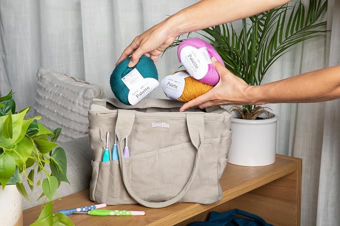 Soolla Studio Bag: Art Supply Storage Organizer & Pottery Tool Bag, Washable - Image 9