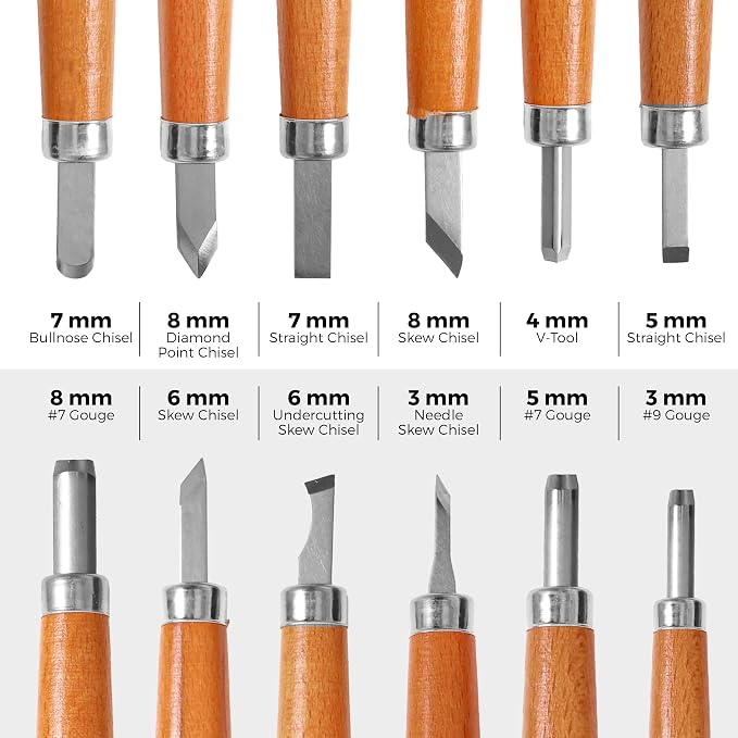 Beginner-Friendly Wood Carving Kit, Linoleum Carving, and Woodworking - Image 6