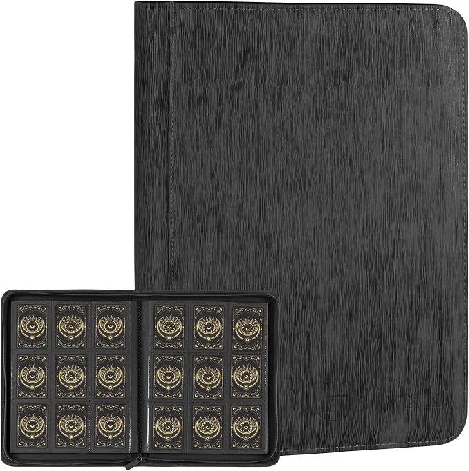 Card Binder 9 Pocket, Premium 540 Double Sided Pocket Collection Binder by Hijvxk