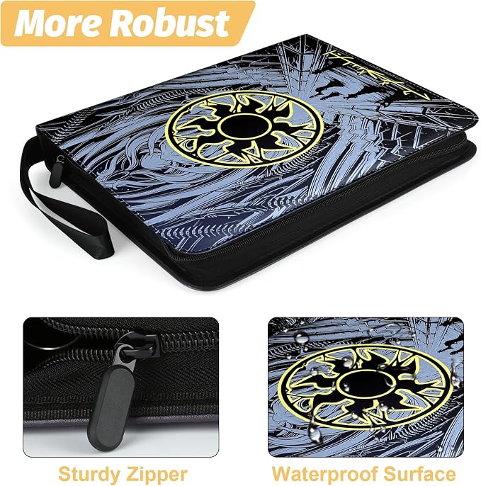 9 Pocket Card Binder, 720 Double Sided Pocket Trading Card Binder, Premium PU - Image 3