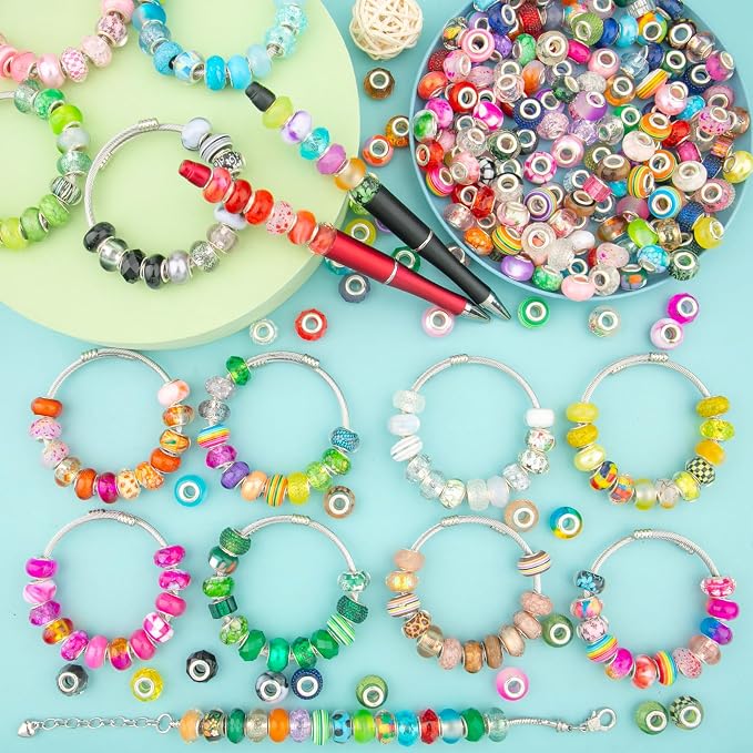 500 Pcs European Large Hole Beads - Image 2