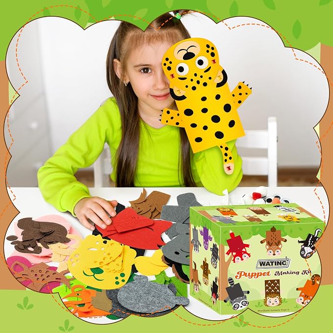 WATINC 24Pcs Hand Puppet Making Kit - Image 6