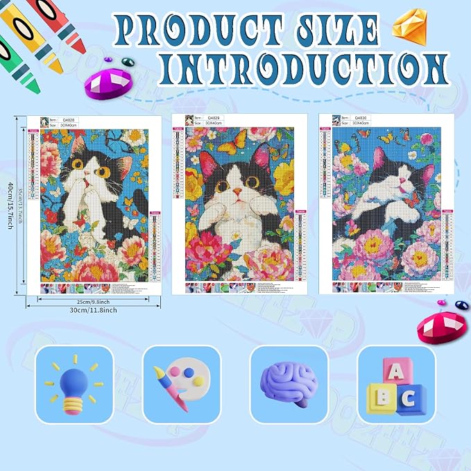 DOZEEZOP 3 Pack 5D Diamond Painting Kits - Image 2