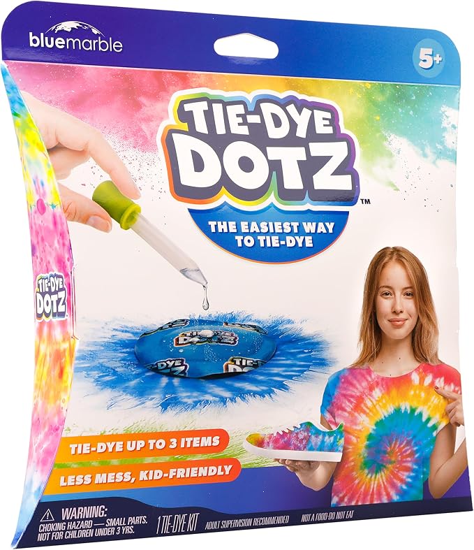Blue Marble Tie-Dye Dotz 10-Piece Set – Make Vibrant, Colorful Tie Dye Designs by BlueMarbleToys
