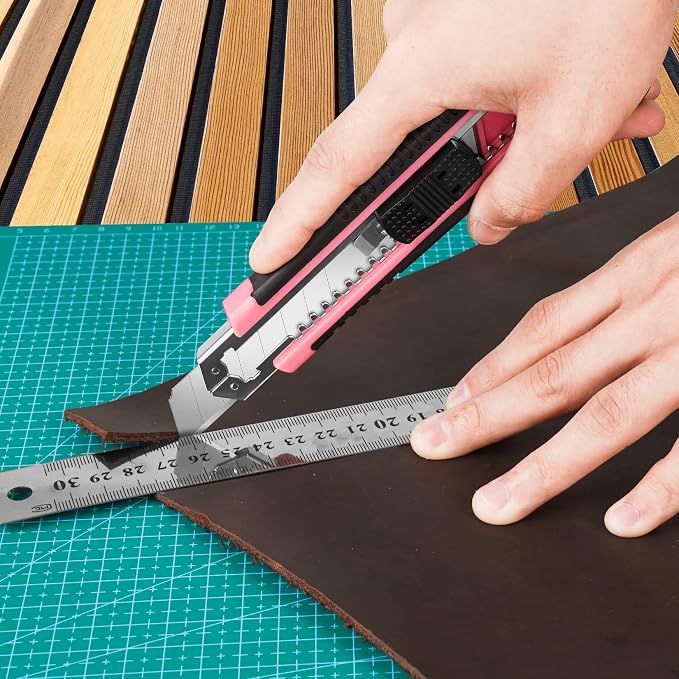 3-Pack Box Cutter, 18mm Wide Blade Utility Knife Retractable, Exacto Knife - Image 2