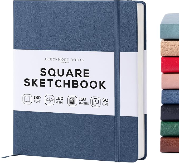 Beechmore Books Square Mixed Media Sketchbook by BeechmoreBooks