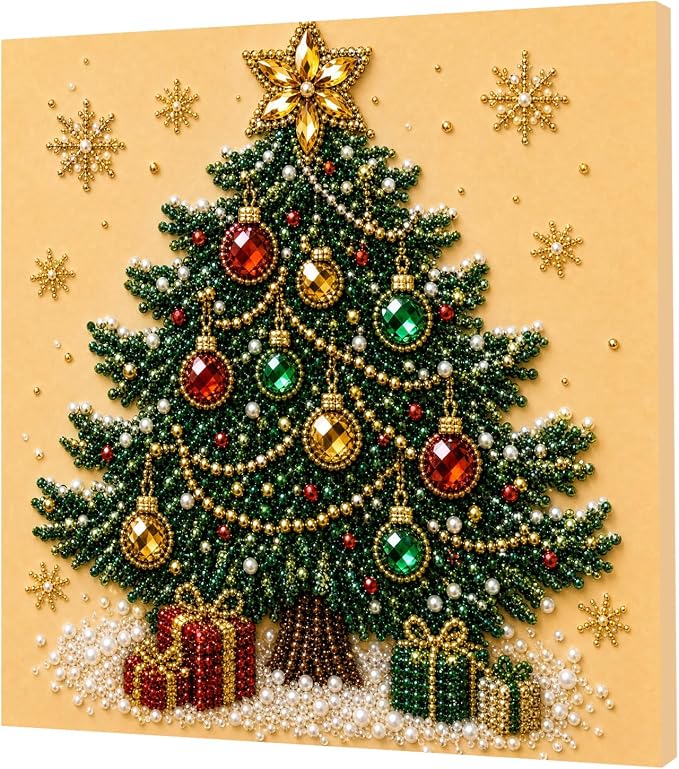 POETRYDRAW Christmas Decor Wreath Pearl Art Kit - Image 6