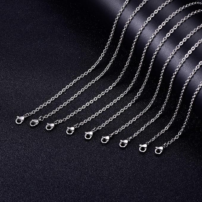 30 Pack 20 Inch Necklace Chain Stainless Steel Link Cable Chain Necklace - Image 6