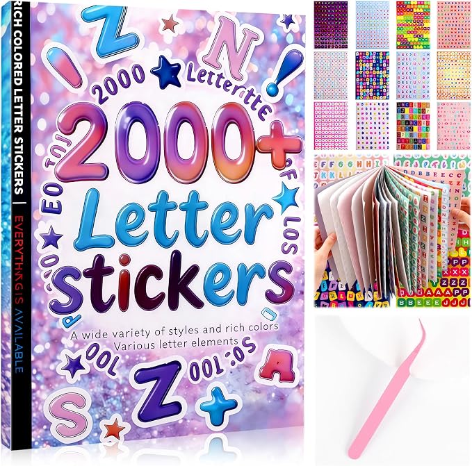 Tmtains 2000+ Pcs Letter Stickers by Tmtains
