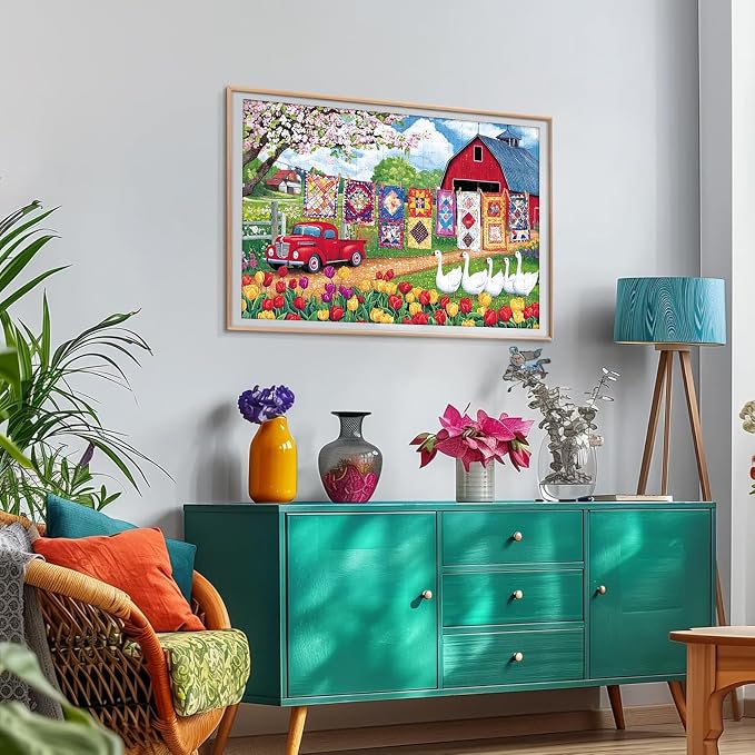 300 Piece Jigsaw Puzzle for Adults – Farmyard Delight - Image 7