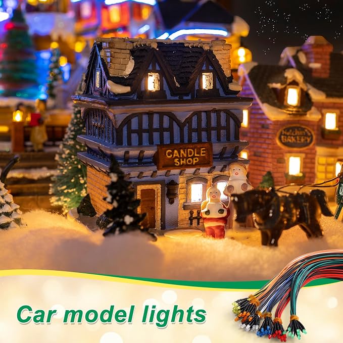 126 Pcs 12v LED Lights Kit, 60 Pre Wired LED Light Emitting Diodes 60 Plastic - Image 3