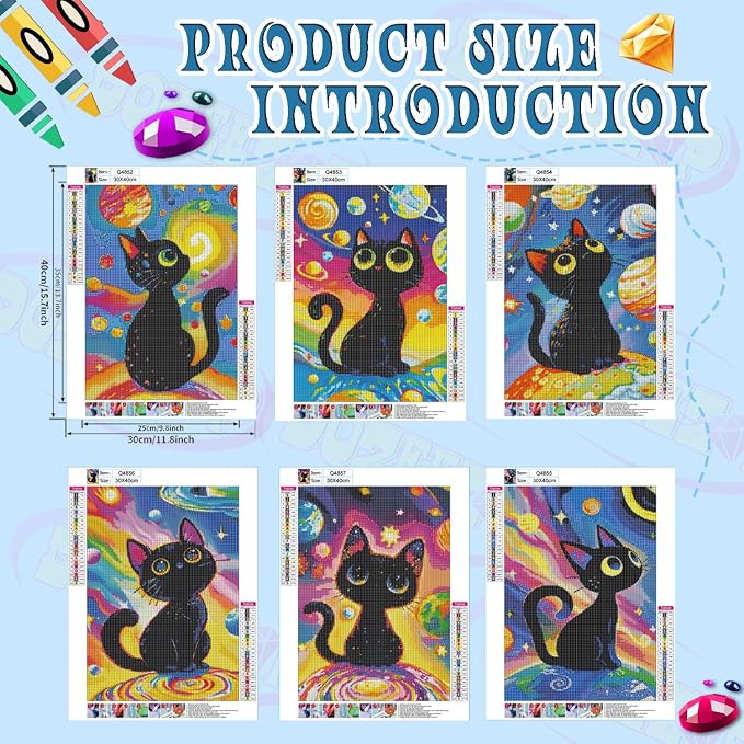 DOZEEZOP 6 Pack 5D Diamond Painting Kits - Image 2