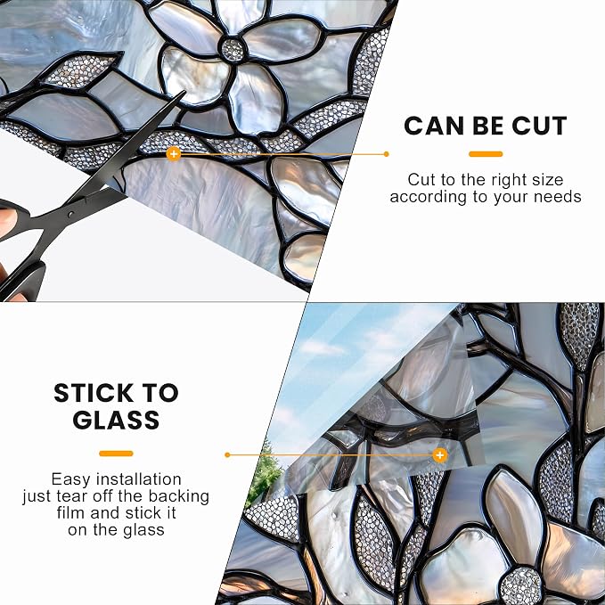 Stained Glass Window Privacy Film Static Cling - Image 6