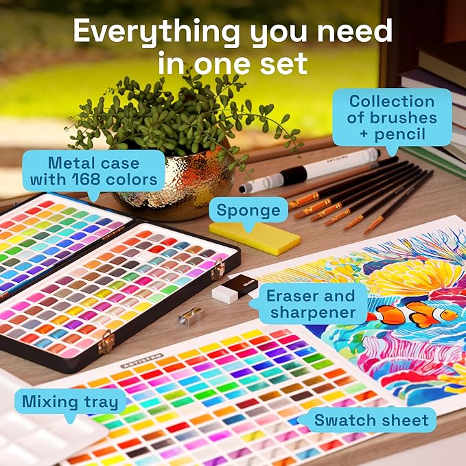 ARTISTRO Deluxe Watercolor Paint Set - Image 2
