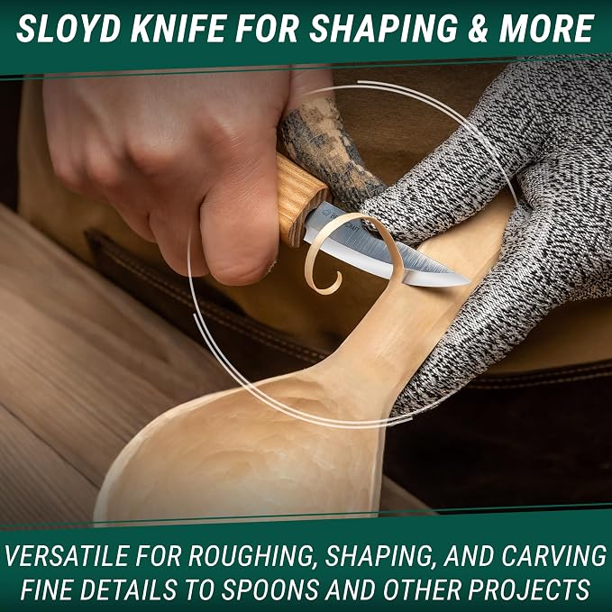 BeaverCraft S01 Wood Spoon Carving Knives Set Spoon Making Tools Kit Whittling - Image 4