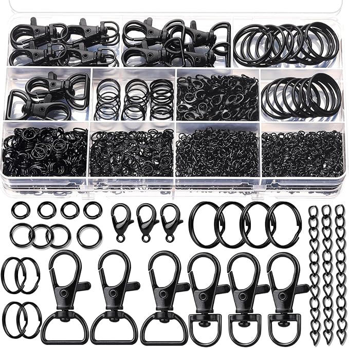 Teenitor 524PCS Keychain Making Kit, Keychain Craft Supplies Key Chain Clips by PERFECTYOURBEAUTY