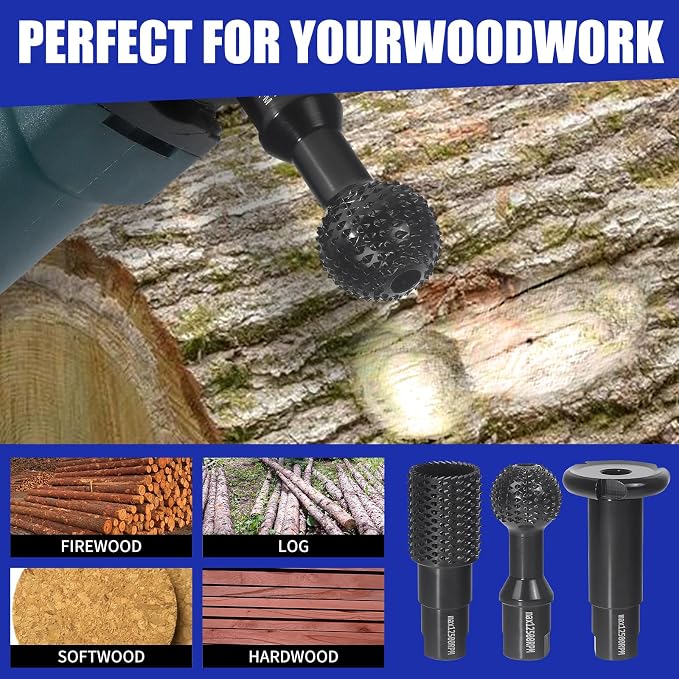 3 PCS Upgraded Wood Grinder Ball Gouge - Image 7