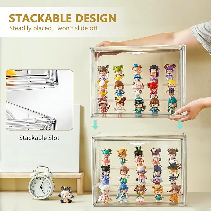 LXLXXL Acrylic Display Case for Collectibles 3 Layer Adjustable Figure Display - Image 4