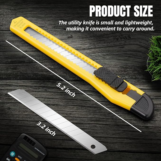 24-Pack Retractable Box Cutter | 9mm Snap-Off Blades - Image 4