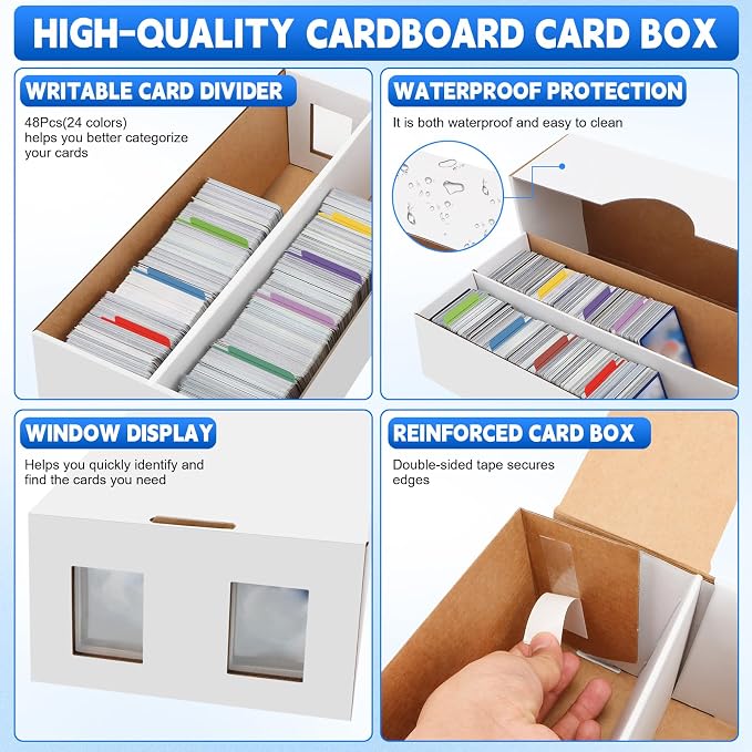 10 Pack Trading Card Storage Box, 16000+ Count Card Storage Box - Image 5